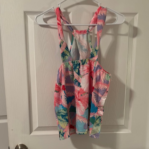 Floral Racerback Tank Top - Picture 2 of 2